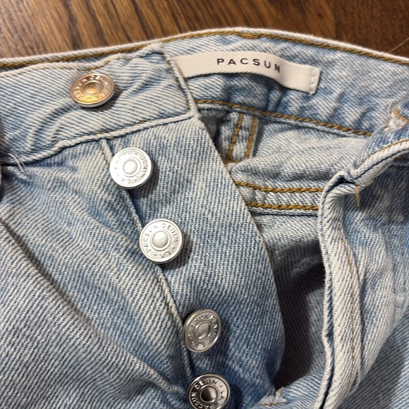 PacSun Light Blue Distressed Women's (dad)Jeans - Picture 6 of 12